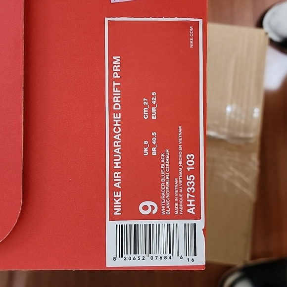 Nike Air Huarache Drift PRM AH7335 103 - Picture 5 of 5
